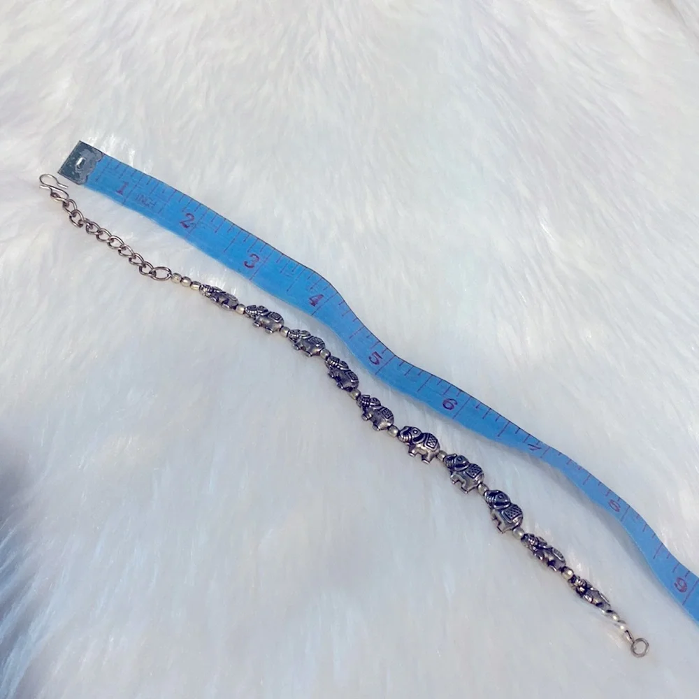 SOLD YEY !!  Handmade Lucky Elephant Charms Beaded Bracelet Gift For - Picture 5 of 7